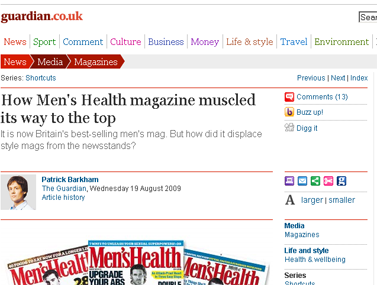 How Men's Health magazine muscled its way to the top Media The Guardian