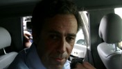 העיתונאי פול מרטין, מיד עם שחרורו מידי חמאס. מעבר ארז, 11.3.09 (צילום: עבד רחים חטיב)
