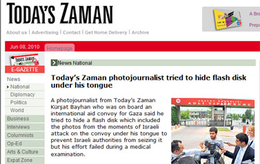 (צילום מסך מתוך האתר "Today's Zaman")