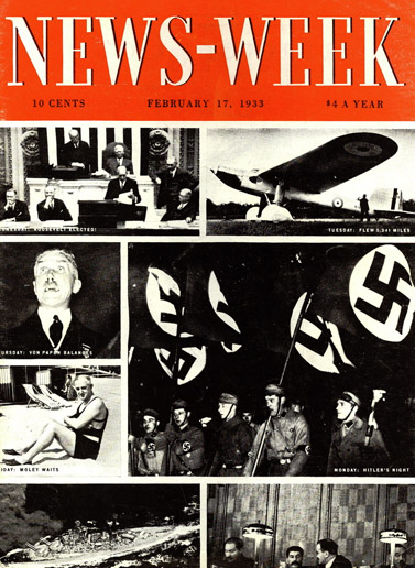 הגיליון הראשון של "ניוזוויק", 17.2.1933