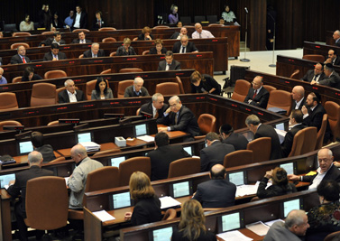 מתוך מושב הכנסת ה-18, ינואר 2012 (צילום: יואב ארי דודקביץ')