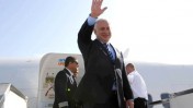 בנימין נתניהו, ראש ממשלת ישראל, בצאתו לארה"ב (צילום: עמוס בן גרשום, לע"מ)