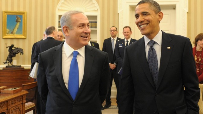 נשיא ארה"ב ברק אובמה וראש ממשלת ישראל בנימין נתניהו בבית-הלבן, מרץ 2012 (צילום: עמוס בן-גרשום, לע"מ)