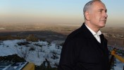 בנימין נתניהו, ראש ממשלת ישראל, אתמול ברמת-הגולן (צילום: קובי גדעון)
