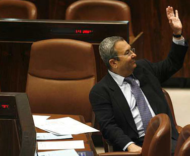 שר הביטחון אהוד ברק. הכנסת, נובמבר (צילום: מיכל פתאל)