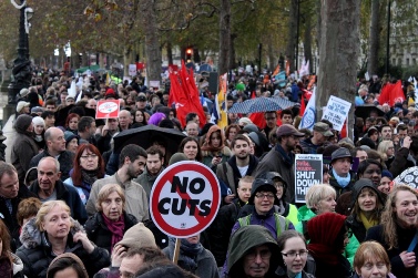 שביתה בבריטניה, אתמול (צילום: xpgomes9, רישיון CC BY-NC-SA 2.0)