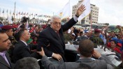 יו"ר הרשות הפלסטינית אבו-מאזן, אתמול ברמאללה (צילום: עיסאם רימאווי)