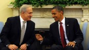 בנימין נתניהו, ראש ממשלת ישראל, ונשיא ארה"ב ברק אובמה; אתמול בבית הלבן (צילום: עמוס בן-גרשום)