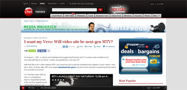 I want my Vevo- Will video site be next-gen MTV  Media Maverick - CNET News