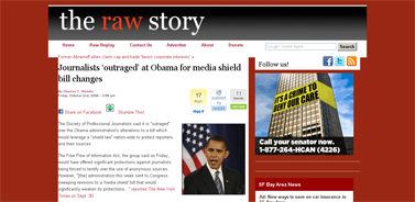 Journalists ‘outraged’ at Obama for media shield bill changes Raw Story