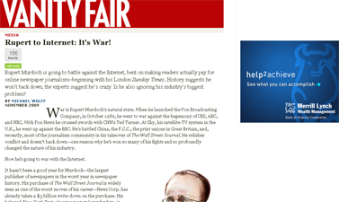 Michael Wolff on Rupert Murdoch vanityfair.com