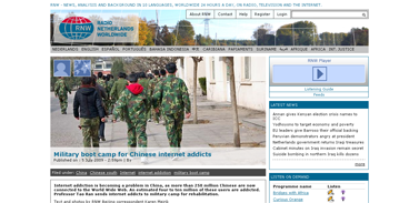 Military boot camp for Chinese internet addicts Radio Netherlands Worldwide