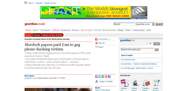 Murdoch papers paid out £1m to gag phone-hacking victims Media The Guardian