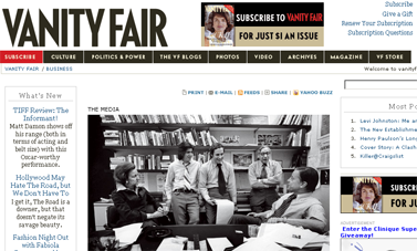 October 2009- Michael Wolff on The Washington Post  vanityfair.com