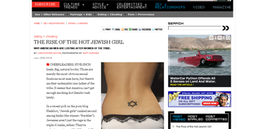 The Rise of the Hot Jewish Girl- Dating + Cheating- Details