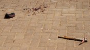 זירת פיגוע הרצח בבת-עין, אתמול (צילום: גרשון אלינסון)