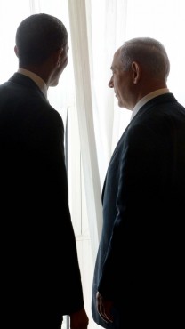 ראש הממשלה בנימין נתניהו ונשיא ארה"ב ברק אובמה בעת ביקורו של האחרון בישראל, 22.3.13 (צילום: אבי אוחיון, לע"מ)