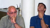זליג רבינוביץ' (מימין) ויוני בן-מנחם, 27.6.12 (צילום: "העין השביעית")