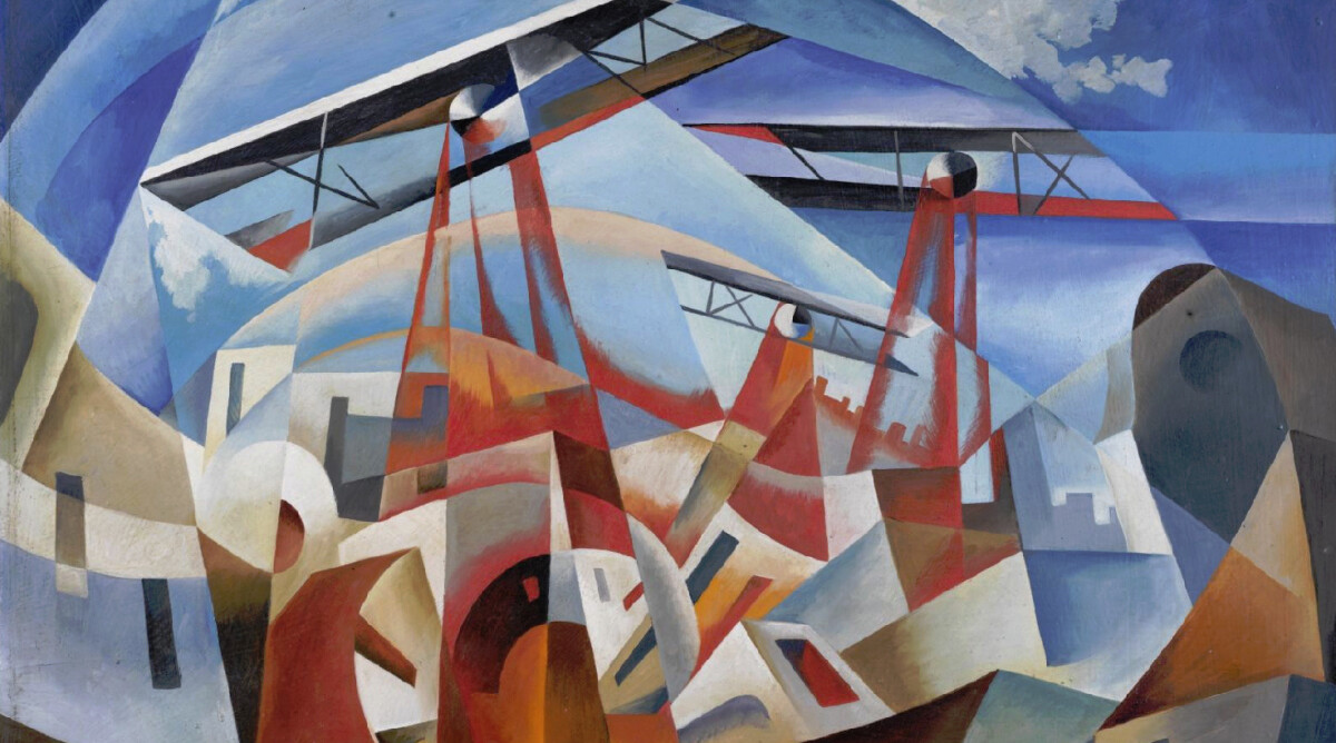 "פשיטה אווירית" (Bombardamento aereo), טוליו קרלי, 1932