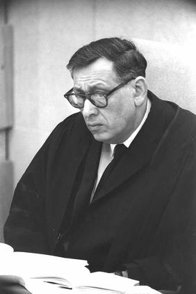 שופט בית-המשפט העליון שמעון אגרנט, 1962 (צילום: לע"מ)