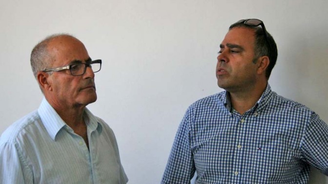 מנכ"ל ynet אבי בן-טל (מימין) והמשנה למנכ"ל "ידיעות אחרונות" יעקב כפיר, 29.9.13 (צילום: "העין השביעית")