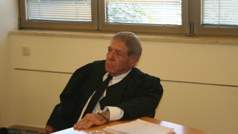 עו"ד אריאל שמר, בית-הדין הארצי לעבודה, 26.11.13 (צילום: "העין השביעית")