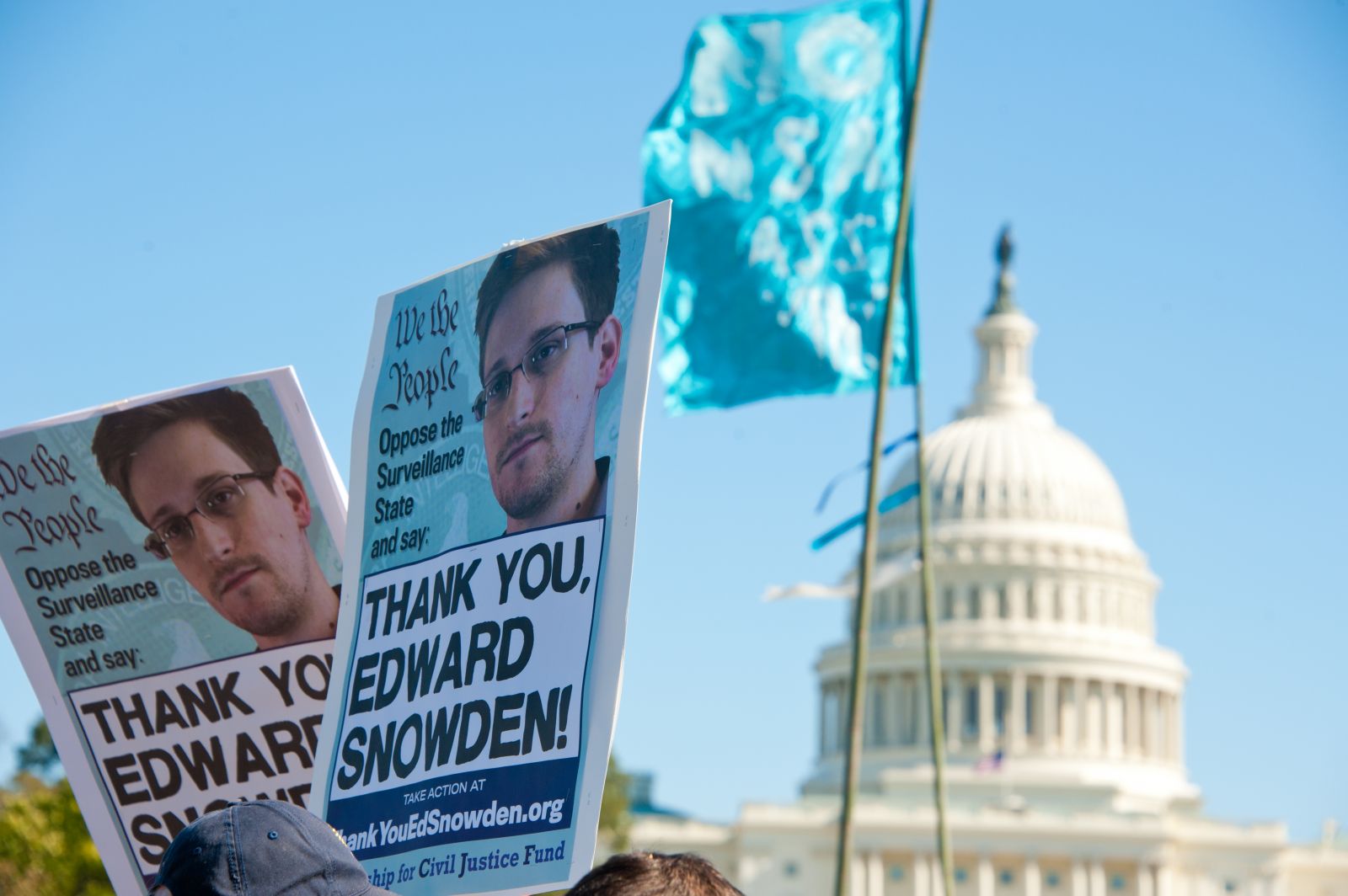 הפגנה נגד מעקב ממשלתי אחר אזרחים. וושינגטון, ארה"ב, 26.10.13