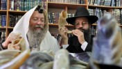 הרבנים דוד (משמאל) ויצחק בצרי, ירושלים, 2009 (צילום: נתי שוחט)