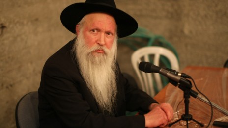 הרב יצחק גינזבורג, 24.11.08 (צילום: קובי גדעון)
