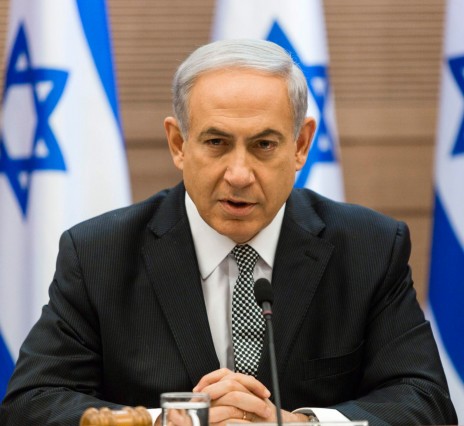 ראש ממשלת ישראל בנימין נתניהו בפתח ישיבת ממשלה שבה שיבח את העורף על התנהלותו בשעת מלחמה. 24.7.14 (צילום: פלאש 90)