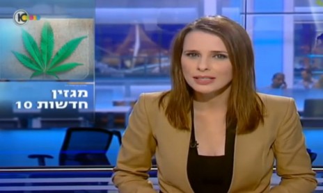 תמר איש-שלום מציגה את סדרת הכתבות של חדשות ערוץ 10, אוגוסט 2014 (צילום מסך)