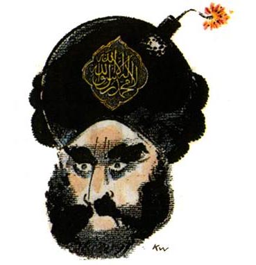 קריקטורה של הנביא מוחמד שיצר המאייר הדני קורט ווסטרגארד, שפורסמה בעיתון "יילנדס פוסטן" ב-2005 יחד עם 11 קריקטורות אחרות באותו נושא, ועוררה מהומות אלימות של מוסלמים ברחבי העולם