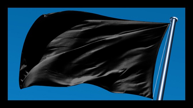 (צילום דגל שחור: שאטרסטוק)