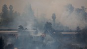 שריפה במושב אבן-ספיר, סמוך לירושלים, 2.8.15 (צילום: יונתן זינדל)