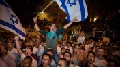הפגנת הימין סמוך למעון הרשמי של ראש ממשלת ישראל, 5.10.15 (צילום: הדס פרוש)