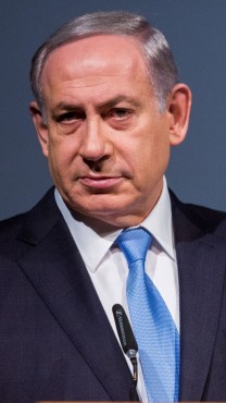 ראש ממשלת ישראל, בנימין נתניהו, נושא נאום בשנה שעברה (צילום: יונתן זינדל)