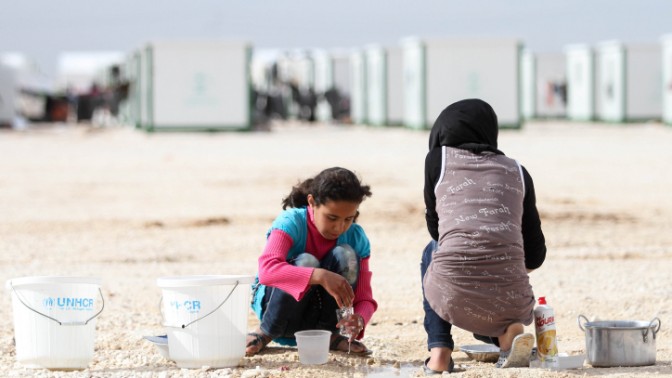 מחנה לפליטים סורים בירדן, 2013 (צילום: עטא ג'אבר)