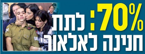 הכותרת הראשית בשער "ישראל היום", 5.1.2017