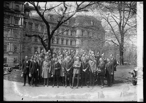 אגודת כתבי הבית הלבן, 1924 (צילום: ספריית הקונגרס)