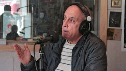 מיקי מירו בתוכנית "קול העין" באולפן קול-הקמפוס, 29.12.2016 (צילום: נמרוד הלברטל)