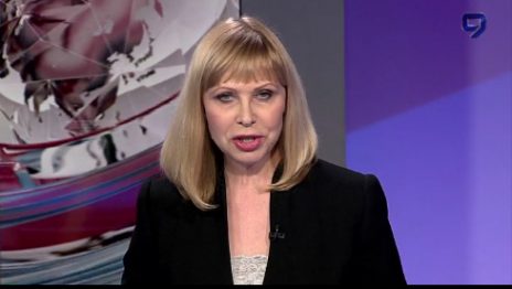 נטשה גורוביץ', מגישה בערוץ 9 (צילום מסך)
