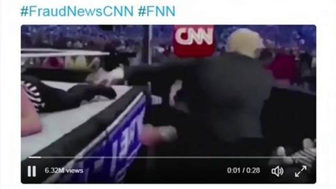 ציוץ של הנשיא טראמפ נגד ערוץ החדשות CNN (צילום מסך)