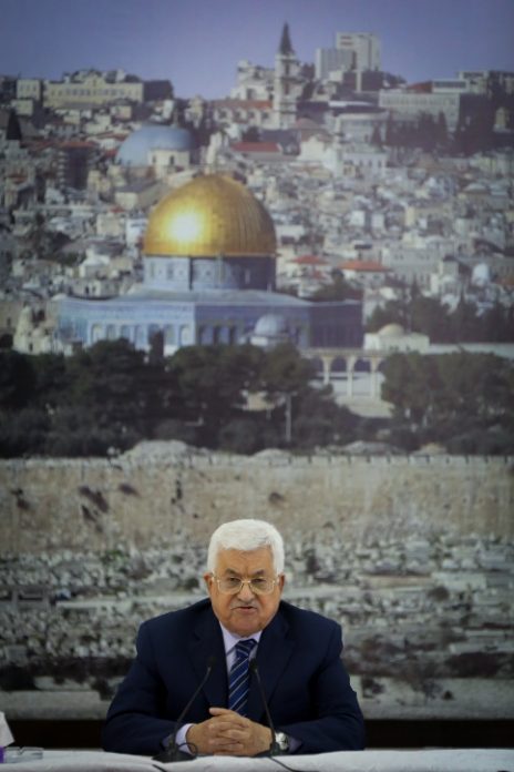מחמוד עבאס (אבו-מאזן), יו"ר הרשות הפלסטינית, 25.7.17 (צילום: פלאש 90)