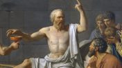 פרט מתוך "מותו של סוקרטס", ציורו של ז'אק-לואי דויד (נחלת הכלל)