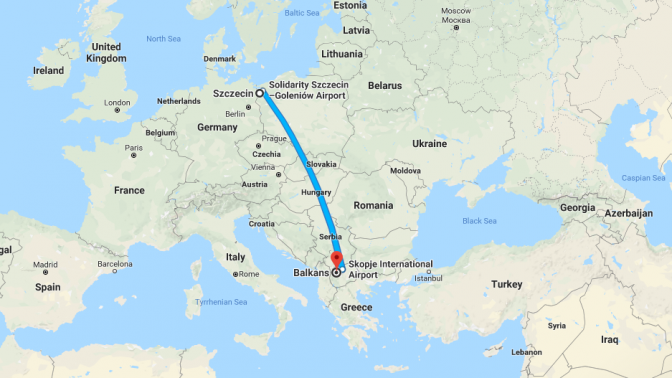 משצ'צ'ין לבלקן, במפת גוגל (צילום מסך)