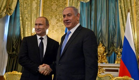ראש הממשלה בנימין נתניהו עם נשיא רוסיה, ולדימיר פוטין (צילום: חיים צח, לע"מ)