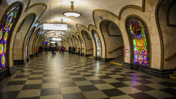 תחנת רכבת תחתית במוסקבה (צילום: דורון הורביץ)