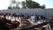 הפגנה נגד הקמת חומת ההפרדה בוולאג'ה, 2010 (צילום: נאג'ה חשלמון)