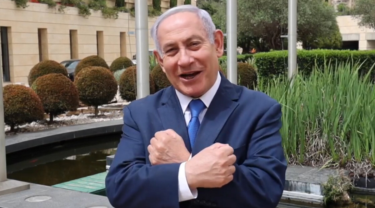 ראש ממשלת ישראל, בנימין נתניהו, מתוך תשדיר תעמולה לרגל יום העצמאות. אפריל, 2020 (צילום מסך)