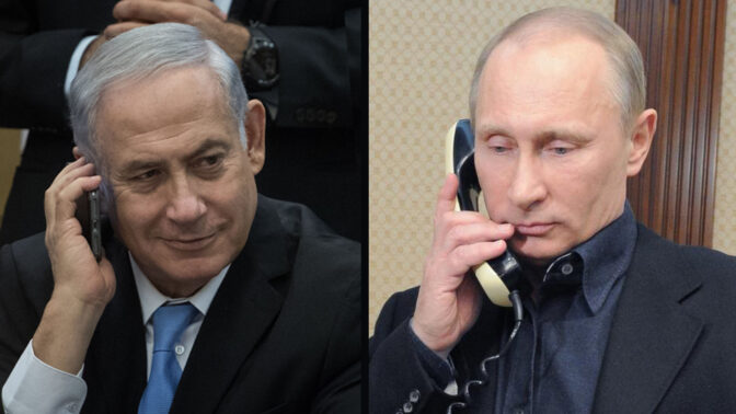שליט רוסיה ולדימיר פוטין וראש ממשלת ישראל, בנימין נתניהו (צילומים: ממשלת רוסיה והדס פרוש)